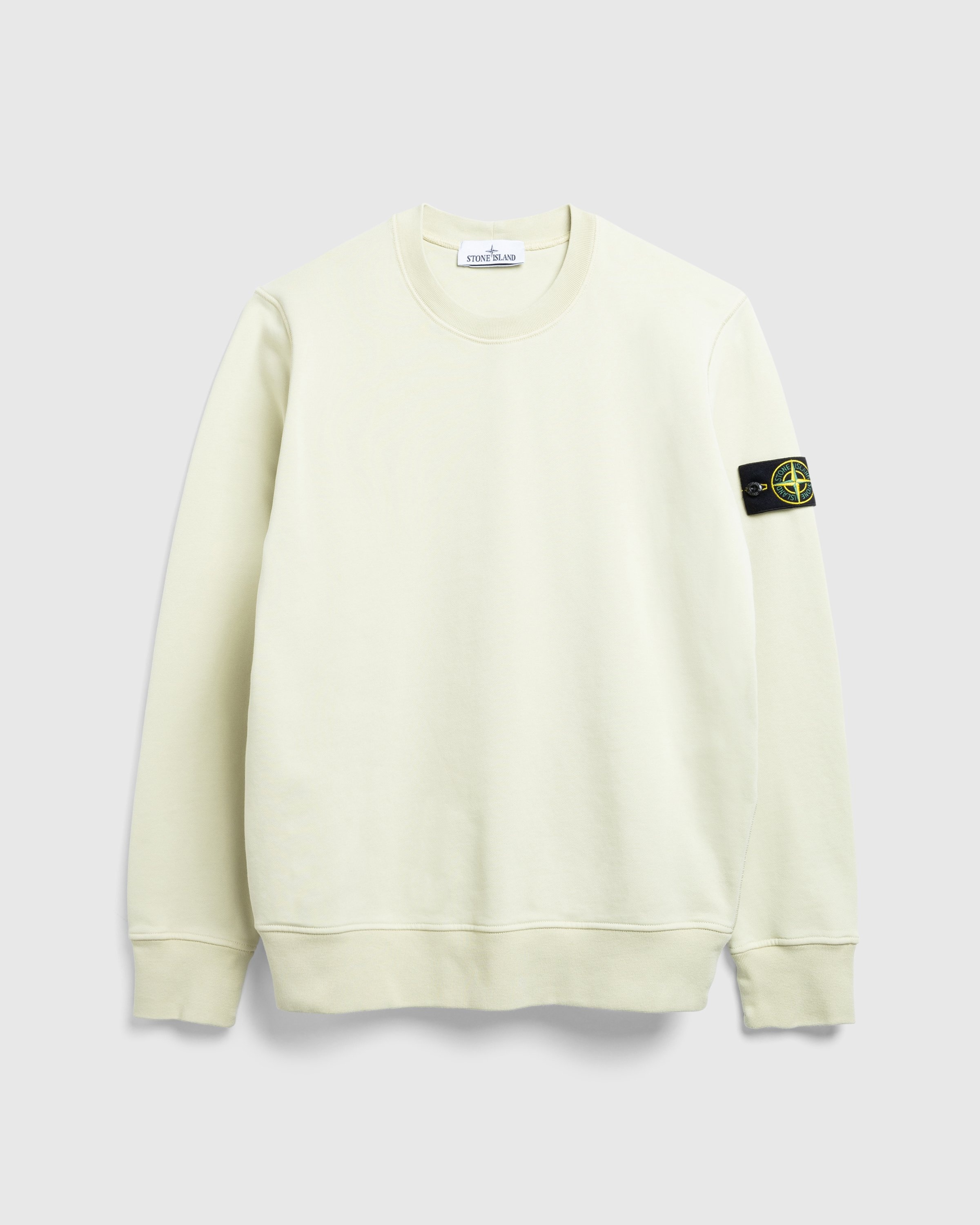 Stone Island Garment Dyed Crewneck Sweatshirt Natural Beige